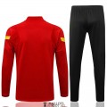 AS Roma Sweat Entrainement Red + Pantalon Black 2021/2022