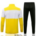 Borussia Dortmund Veste Yellow White + Pantalon Black 2021/2022