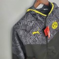 Borussia Dortmund Vestes Coupe Vent Black Grey 2021/2022