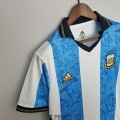 Maillot Argentine Commemorative White Blue 2021/2022