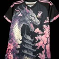 Maillot Japon Dragon Sakura Black 2023/2024