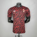 Maillot Match AC Milan Tracksuit Red Black 2021/2022