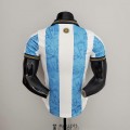 Maillot Match Argentine Commemorative White Blue 2021/2022