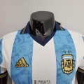 Maillot Match Argentine Commemorative White Blue 2021/2022