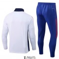 Olympique Lyonnais Sweat Entrainement White + Pantalon Blue 2021/2022