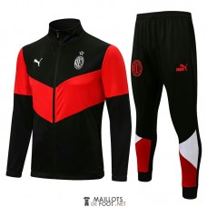 AC Milan Veste Black Red + Pantalon Black Red 2021/2022