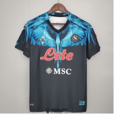 Maillot Napoli Kappa x Marcelo Burlon Black 2021/2022