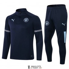 Manchester City Sweat Entrainement Navy II + Pantalon Navy II 2021/2022