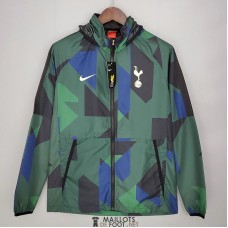 Tottenham Hotspur Vestes Coupe Vent Green Pattern 2021/2022